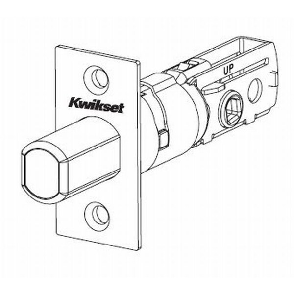 Adjustable Square Deadbolt Latch Bright Chrome Finish